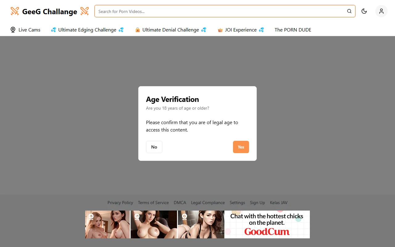 Screenshot of Geegchallange